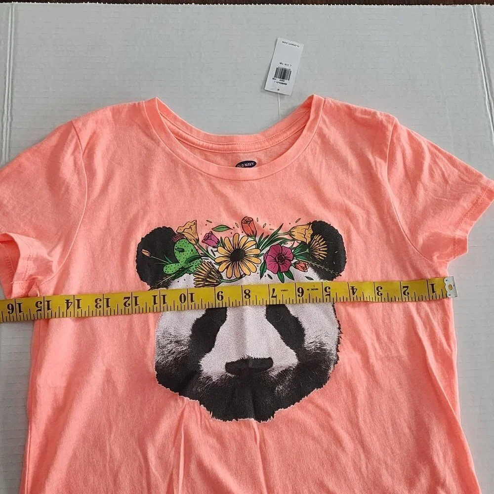 Old Navy outfit girls L 10-12 Pands t shirt shorts New